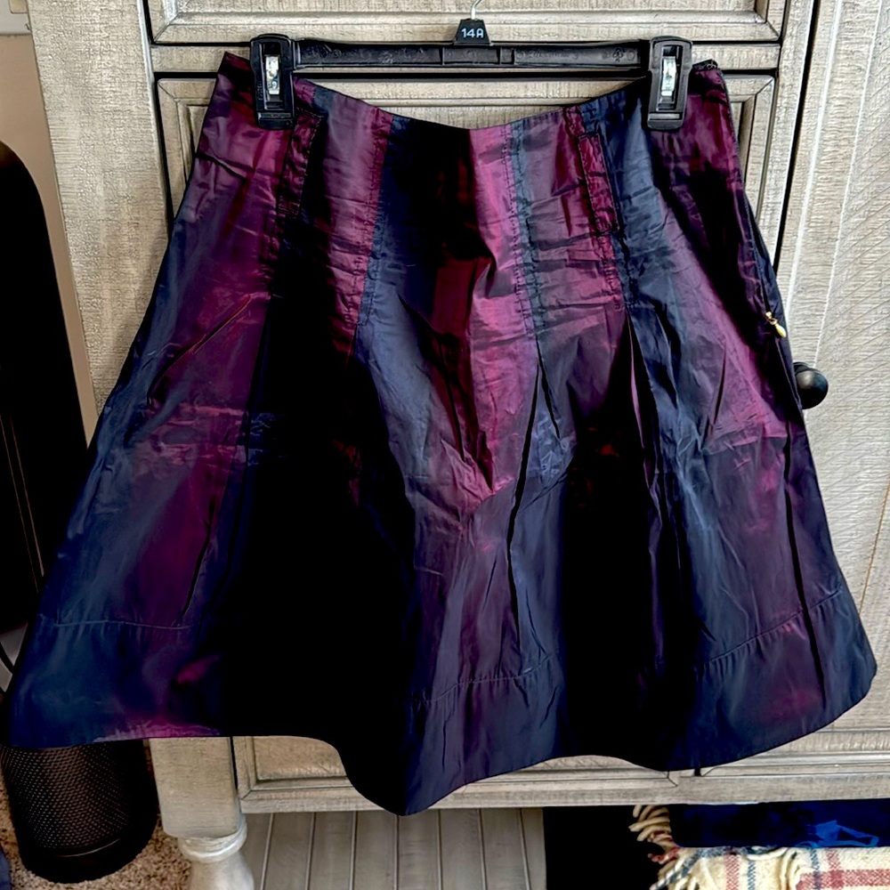 Express Iridescent midi skirt